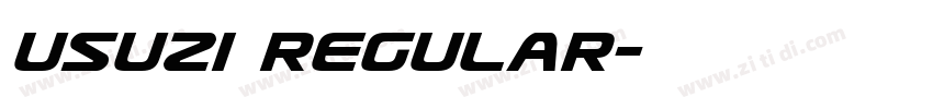 Usuzi Regular字体转换